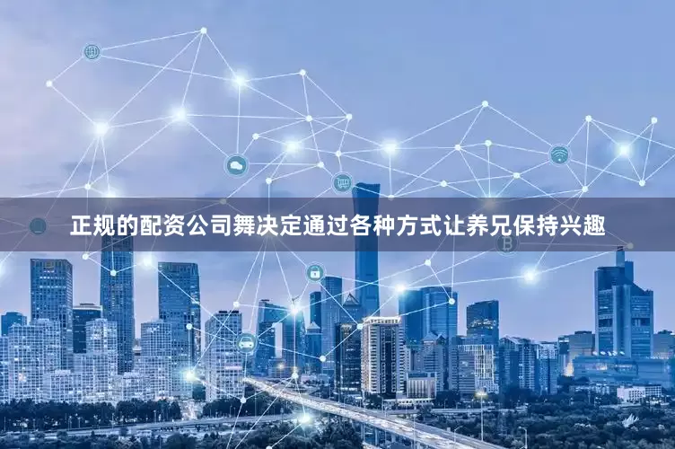 正规的配资公司舞决定通过各种方式让养兄保持兴趣