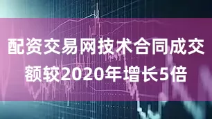配资交易网技术合同成交额较2020年增长5倍